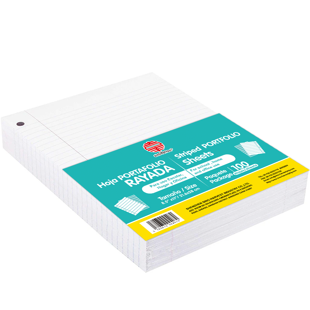 Striped Portfolio Sheets